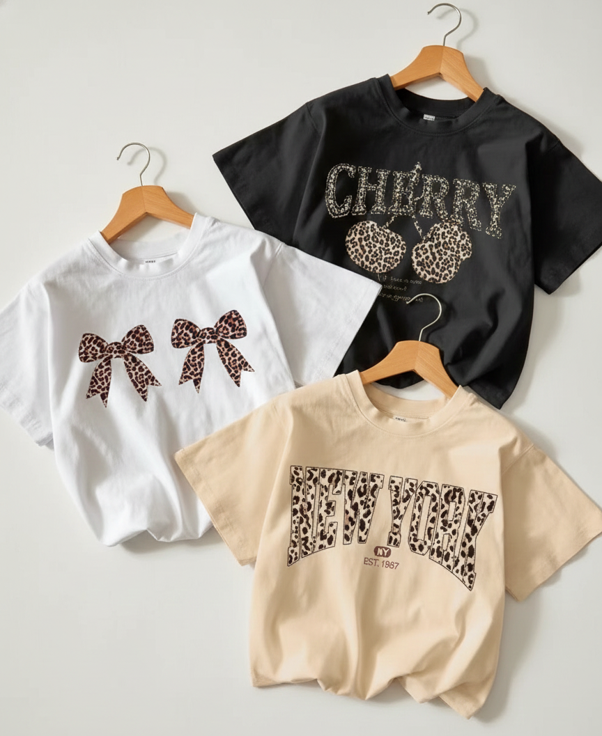 Women’s Retro Graphic Cropped Bodysuit – 3 Piece Summer Set