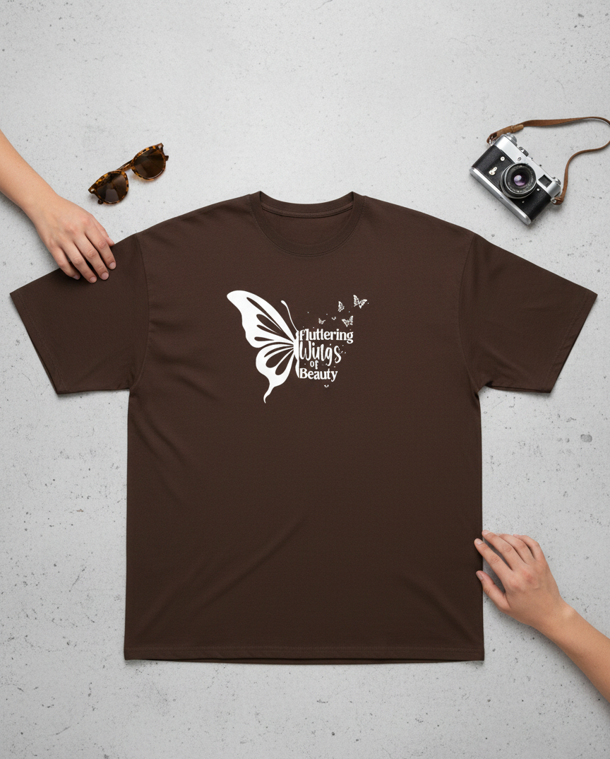 Oversized Butterfly Graphic T-Shirt