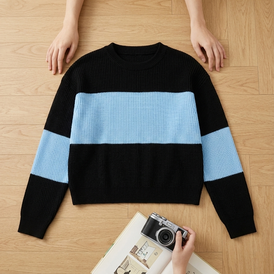 Skyline Colorblock Knit Sweater